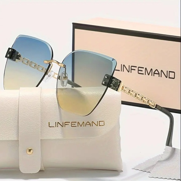 Accessories - Gradient Sunglasses - gold accents